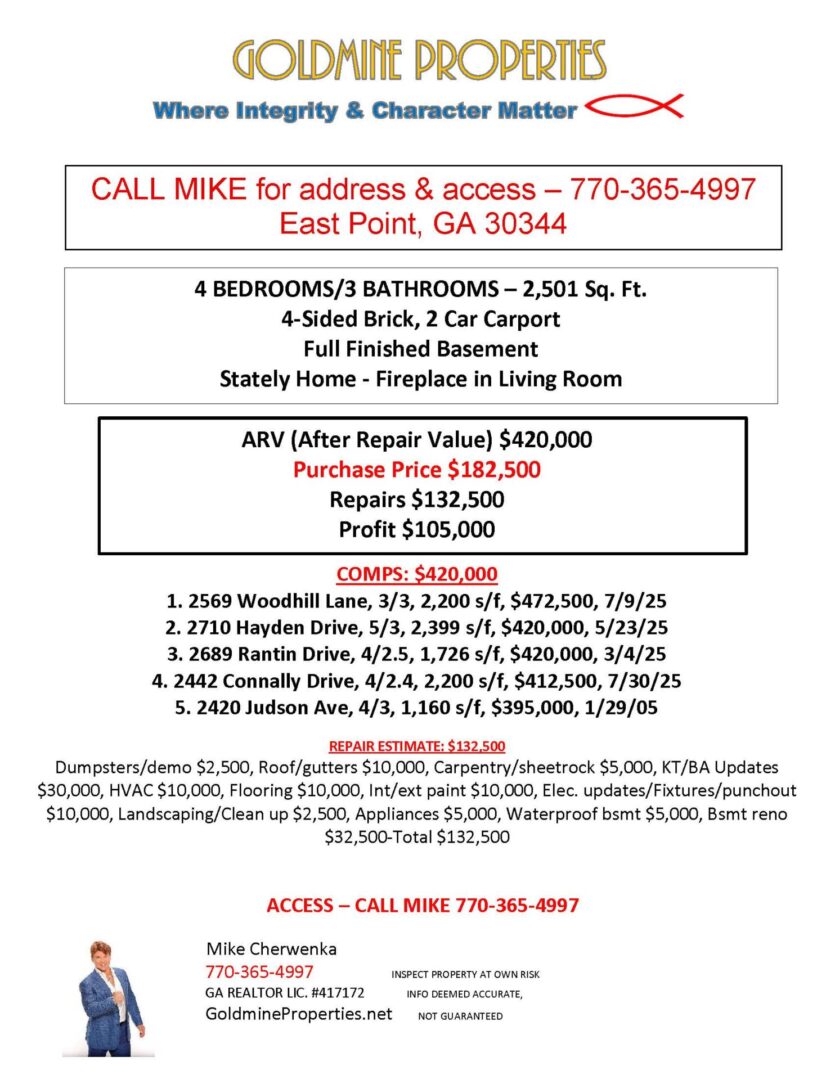 East Point Fixer-Upper 1-14-26